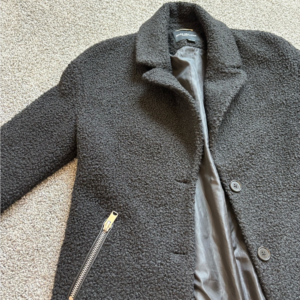 Women's Black Coat - Picture 3 of 4